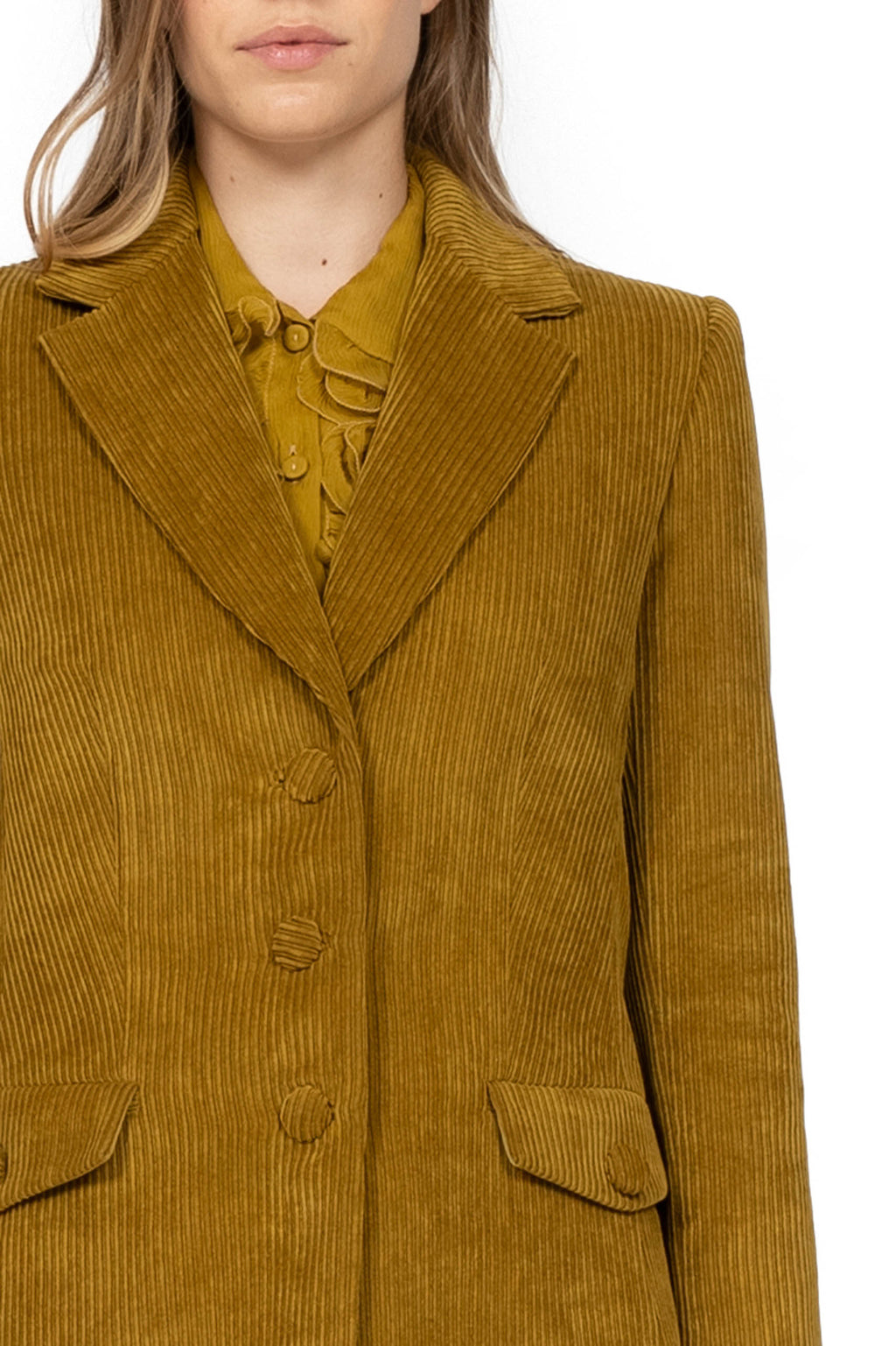 Blazer in velluto a coste
