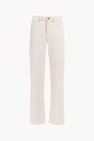 White Corduory Palazzo Pants