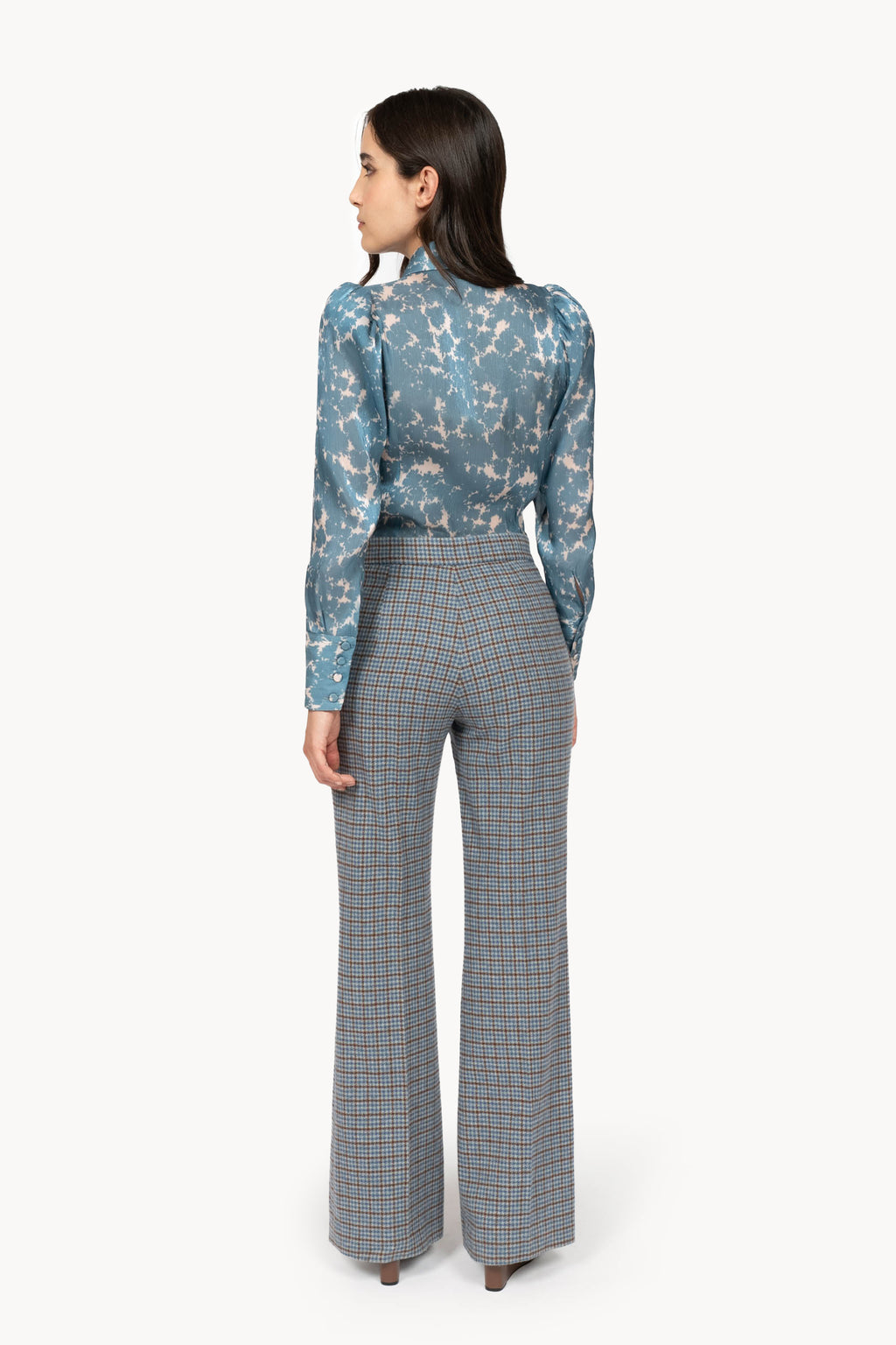 Colored Pie Poule Tailored Trousers