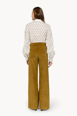 Mustard Corduory Palazzo Pants