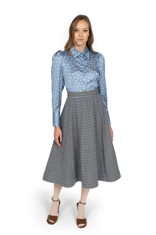 Colored Pie Poule Flared skirt