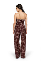 Bustier Borgogna a Pois