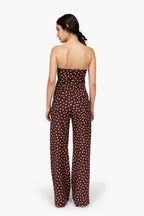 Burgundy Polka Dot Bustier