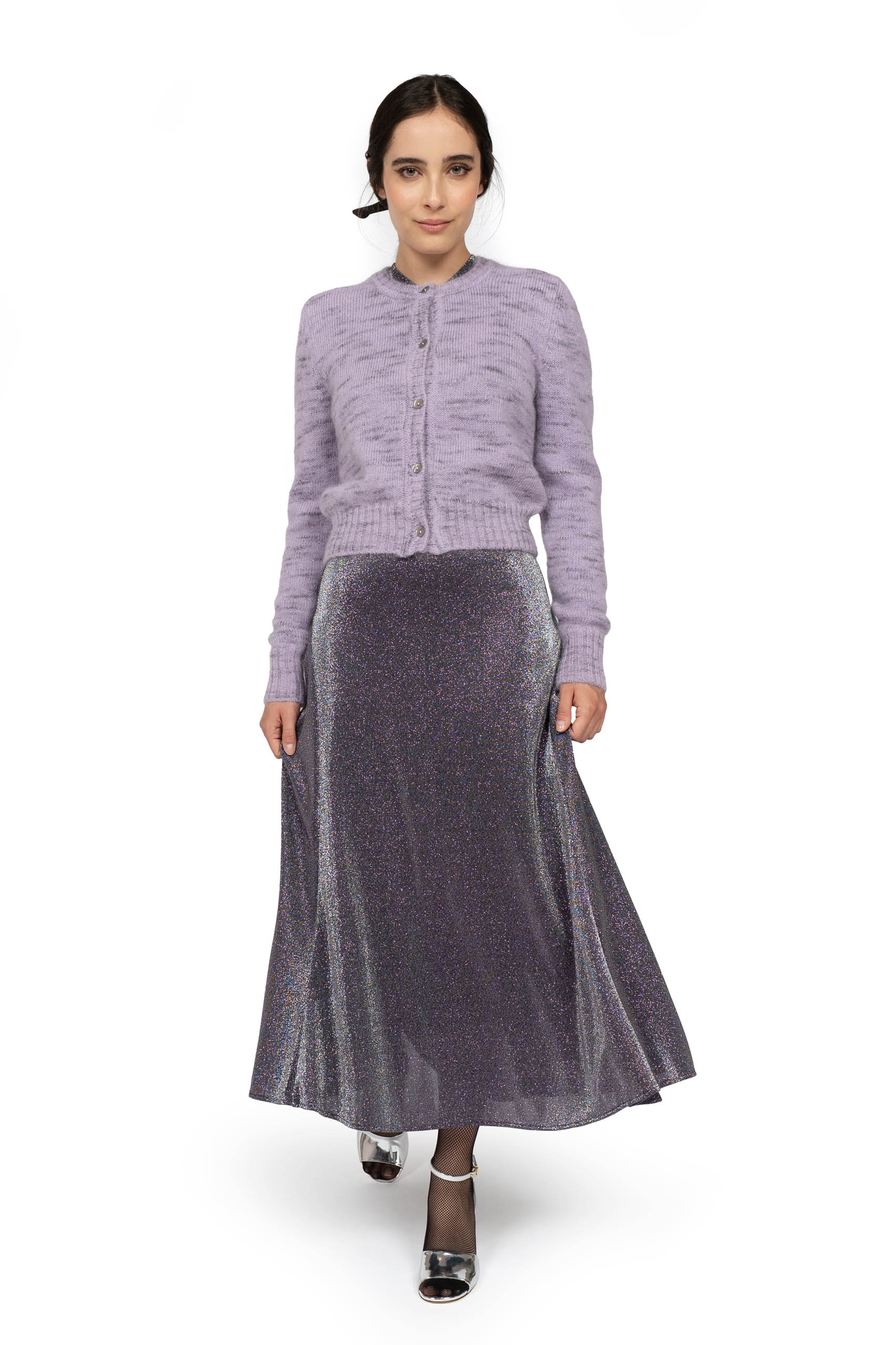 Cardigan Mélange Lilla