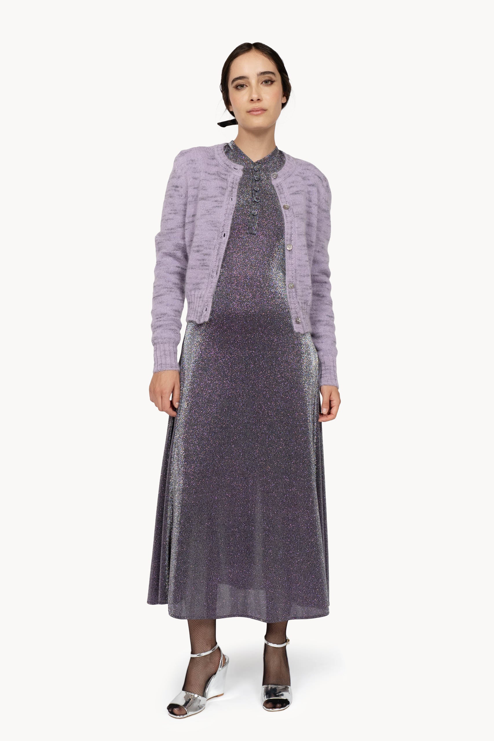 Cardigan Mélange Lilla