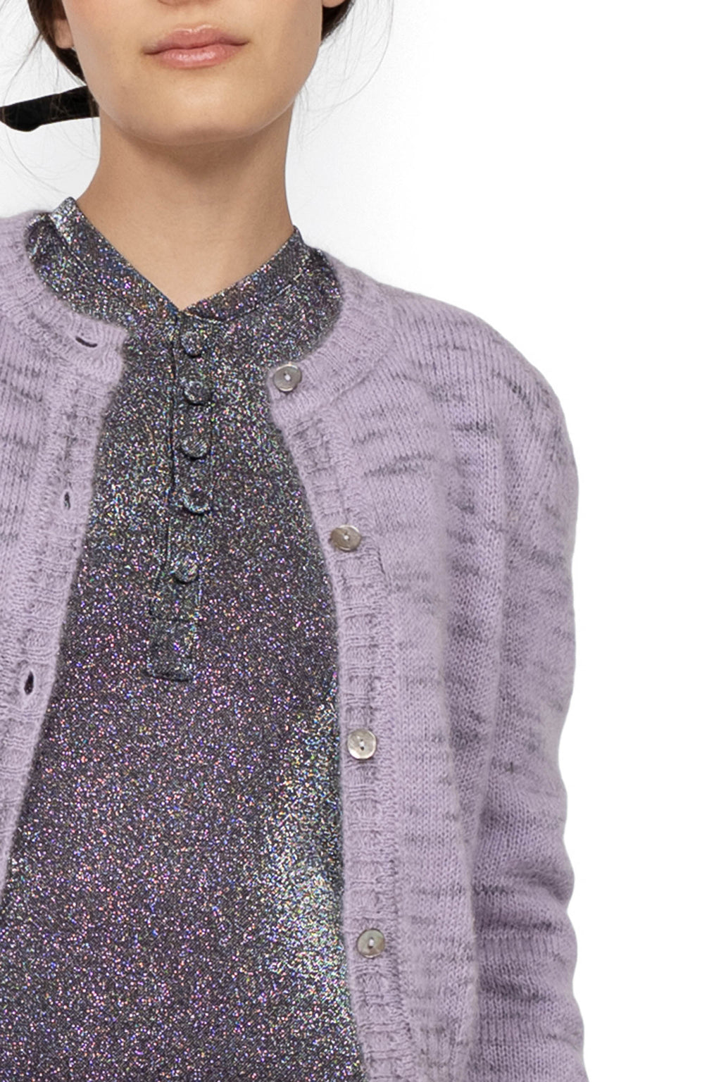 Cardigan Mélange Lilla