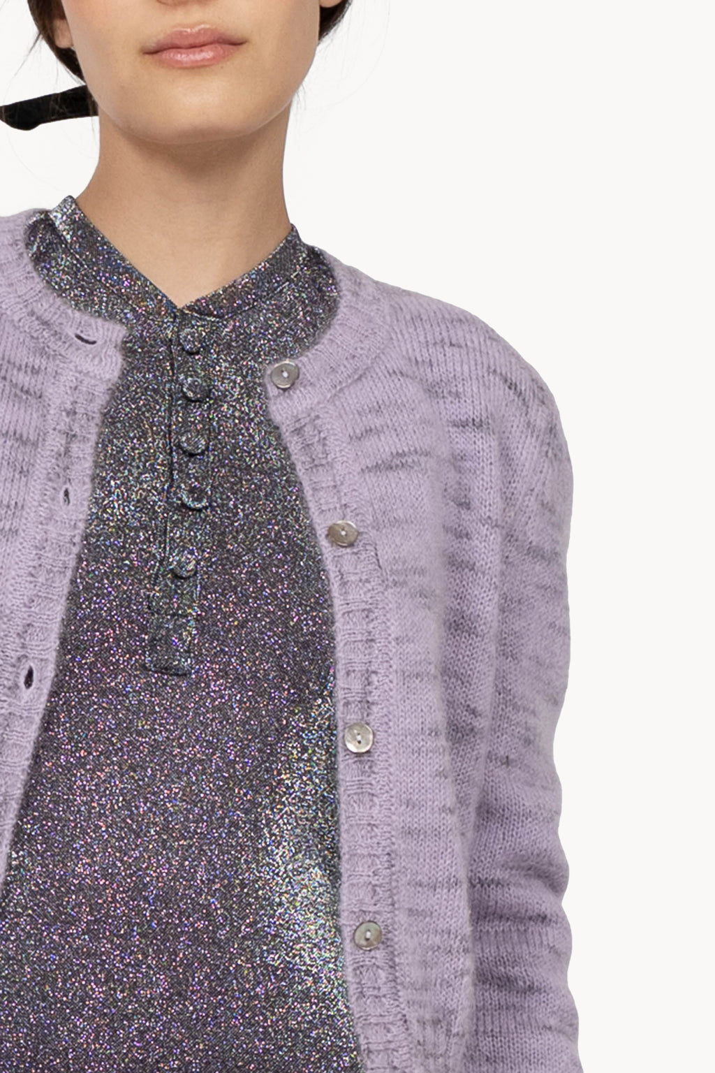 Cardigan Mélange Lilla