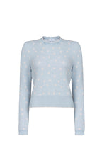 Maglione a pois azzurro chiaro