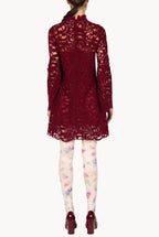 Velvet Lace Wide Sleeve Dress