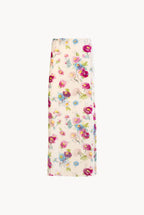 Velvet Printed Macro Anemones Skirt