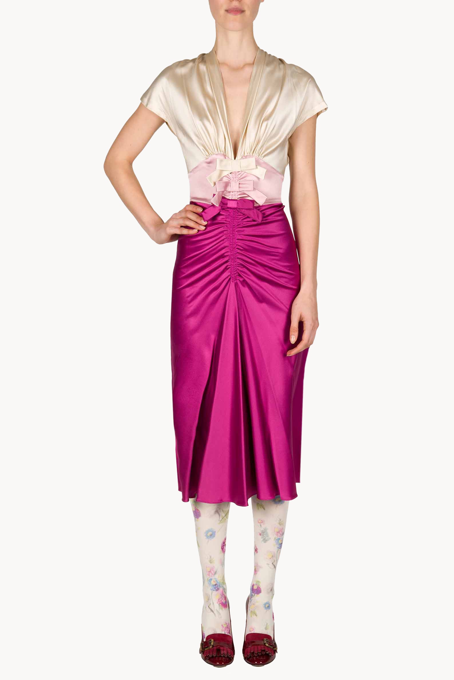 Satin Kimono dress