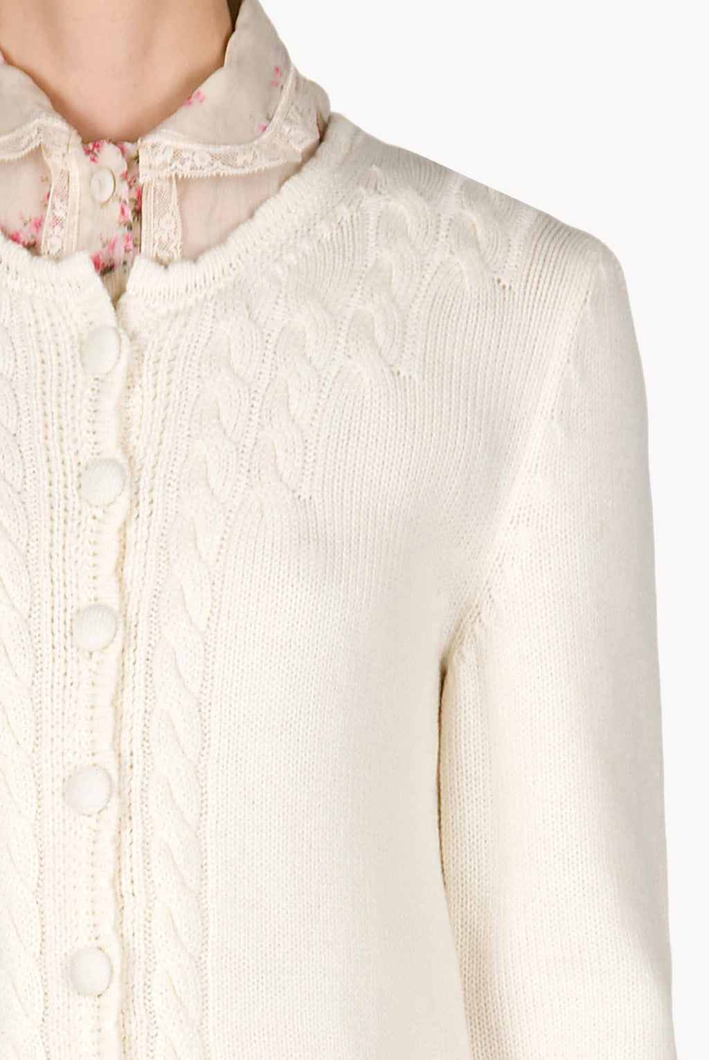 Cable Knit Wool Sweater