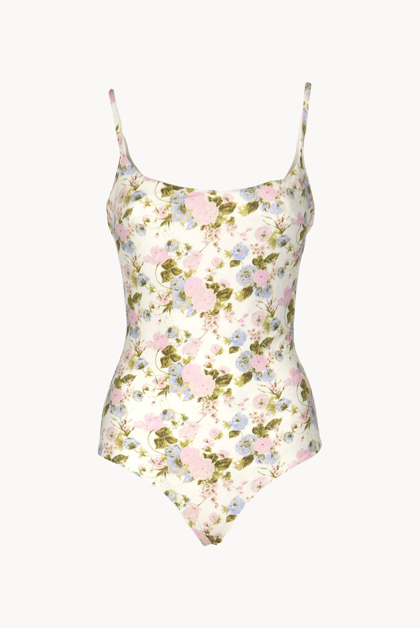 One-piece Swimsuit Blooming Roses Double Face