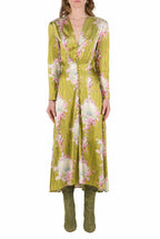 Bottoncino Cocktail Circle Of Roses Printed Dress