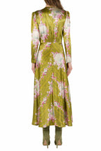 Bottoncino Cocktail Circle Of Roses Printed Dress