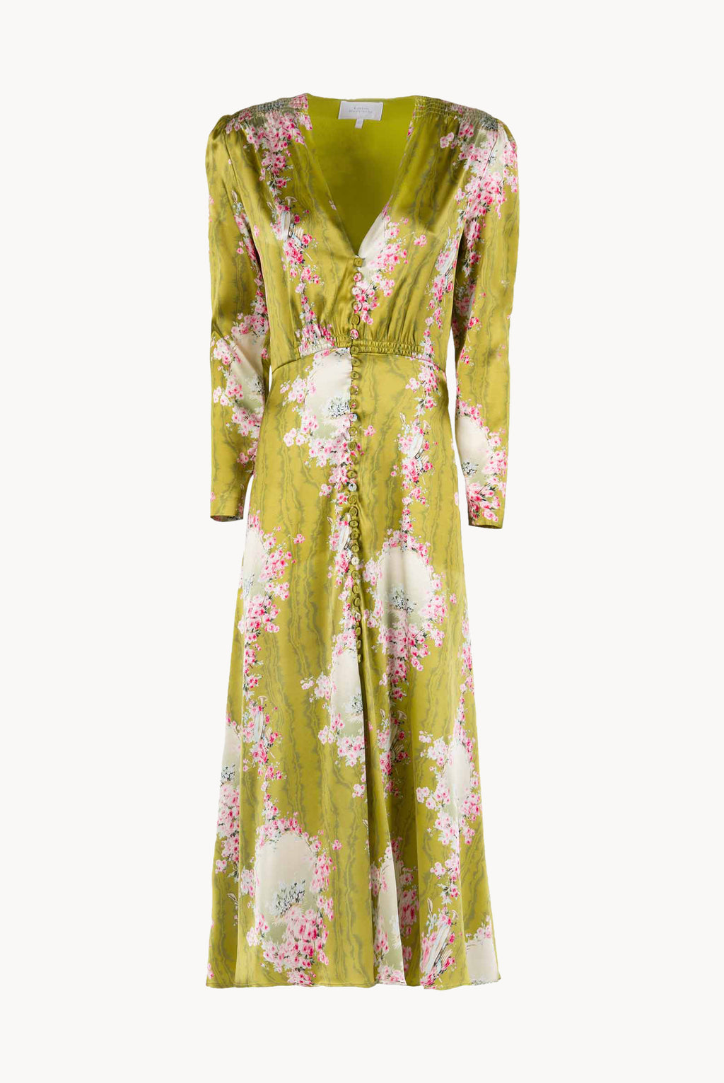 Bottoncino Cocktail Circle Of Roses Printed Dress