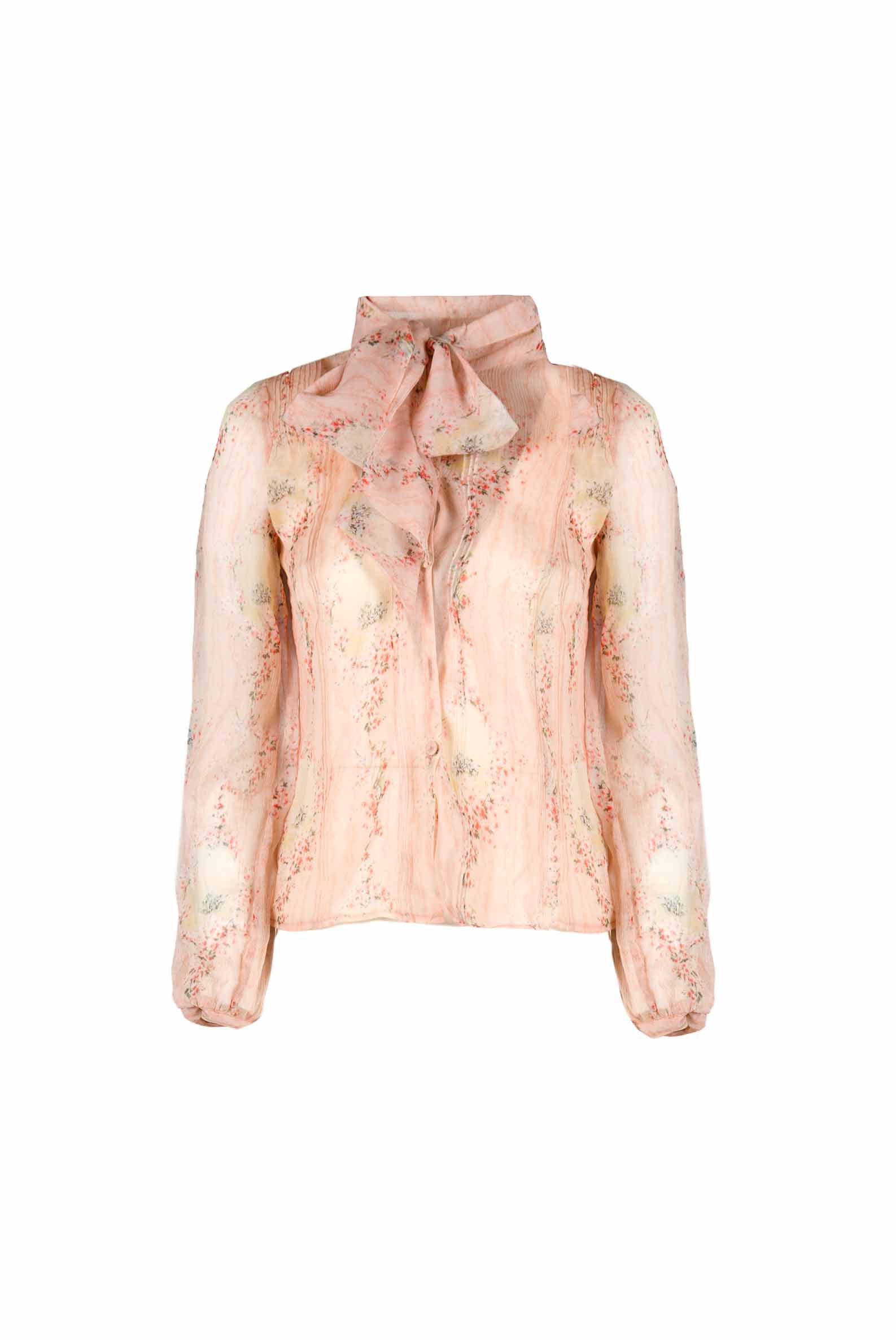 Camicia in chiffon Circle Of Roses con flake