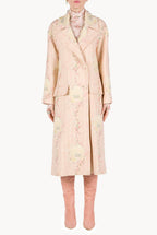Cappotto in lana Circle Of Roses con fodera coordinata