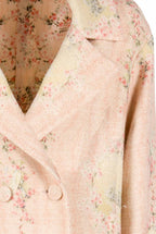 Cappotto in lana Circle Of Roses con fodera coordinata