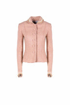 Boucle Lurex Jacket Pearl Embroidered