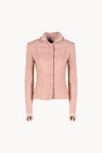 Boucle Lurex Jacket Pearl Embroidered