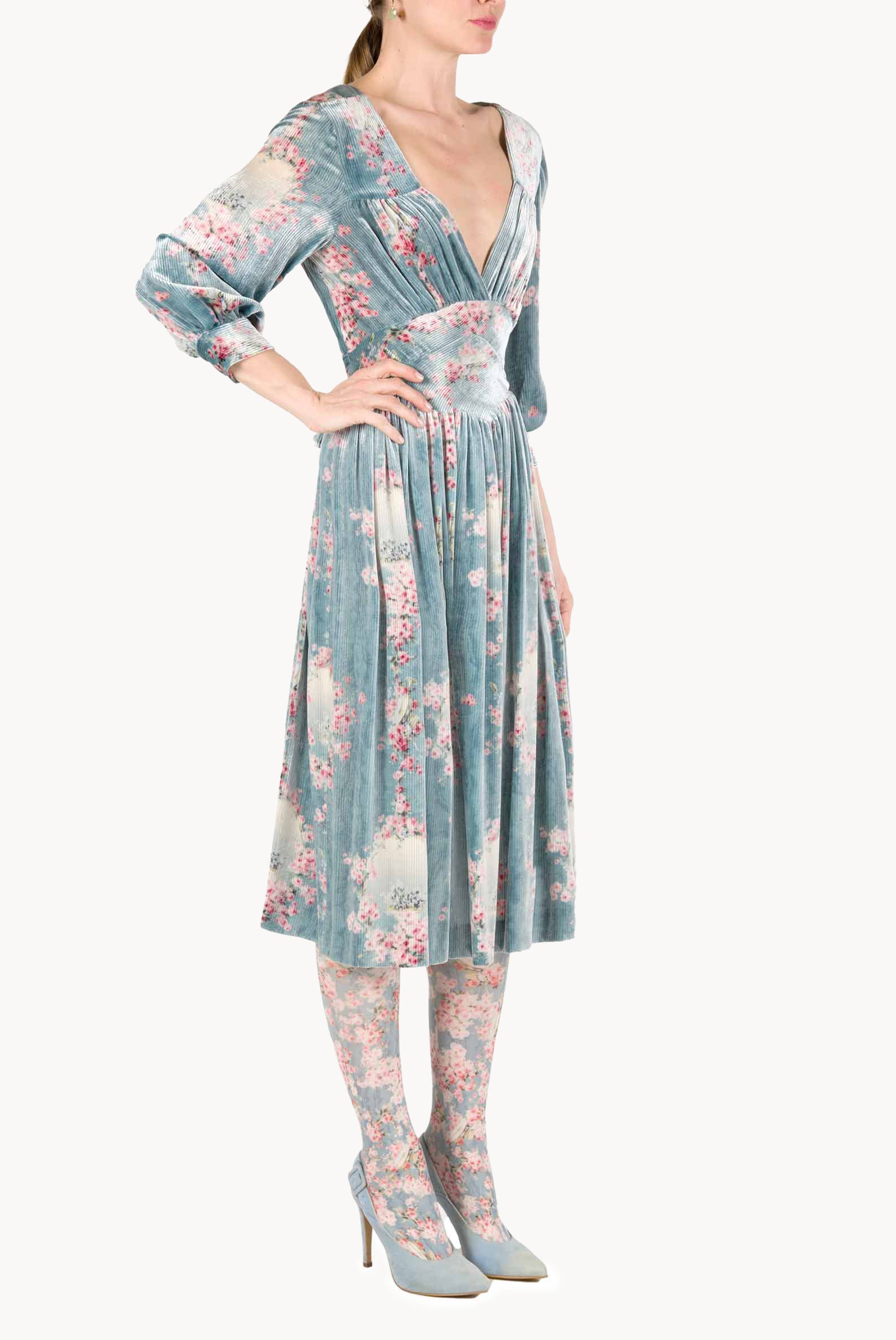 Devorè Three-Quarter Sleeve Dress