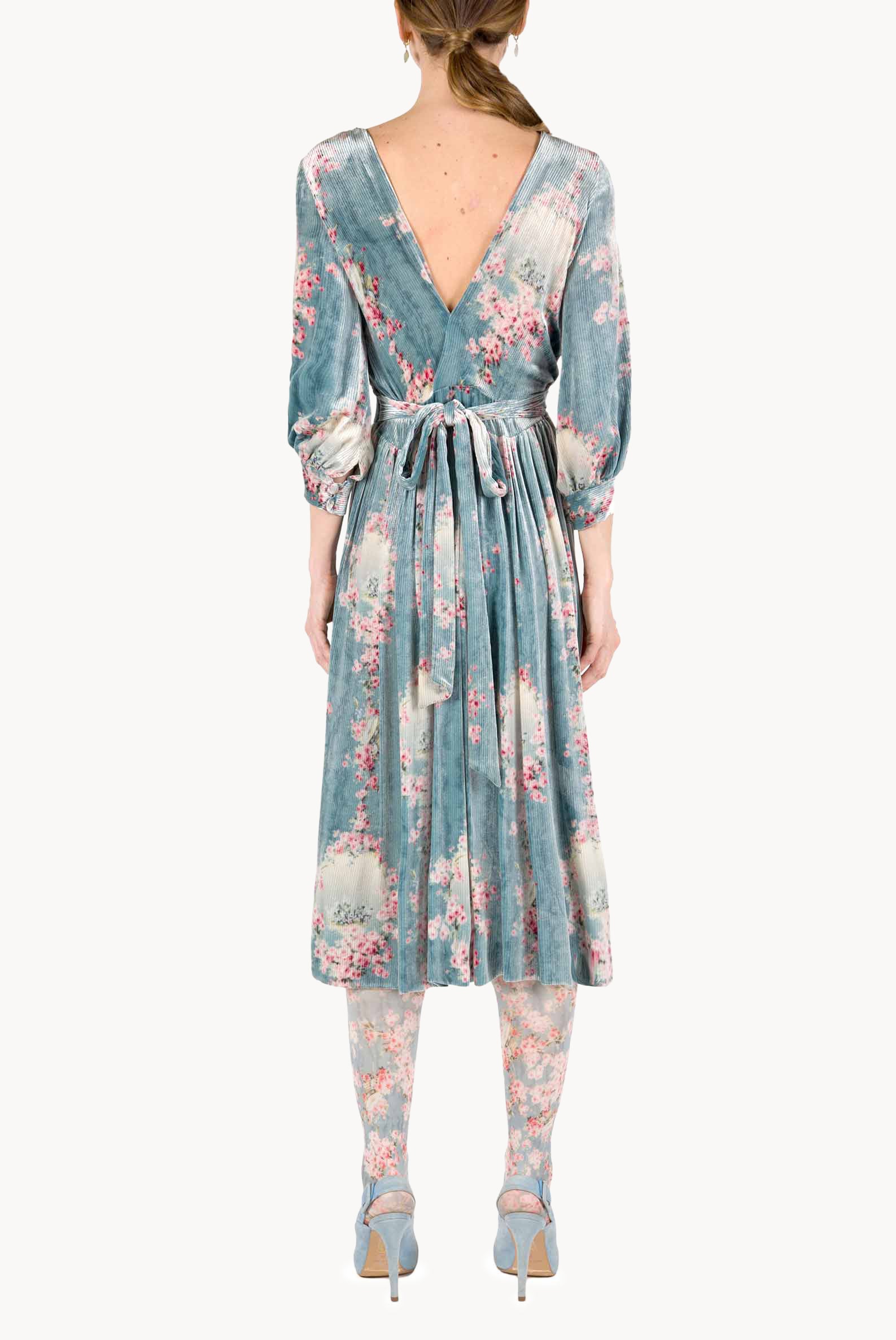 Devorè Three-Quarter Sleeve Dress