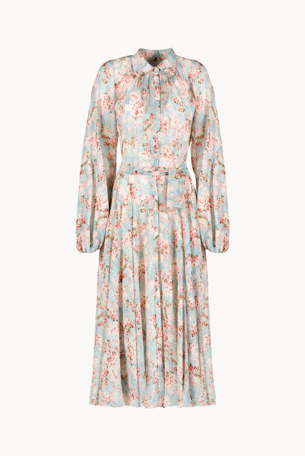 Carlamaria Georgette Circle Of Roses Dress