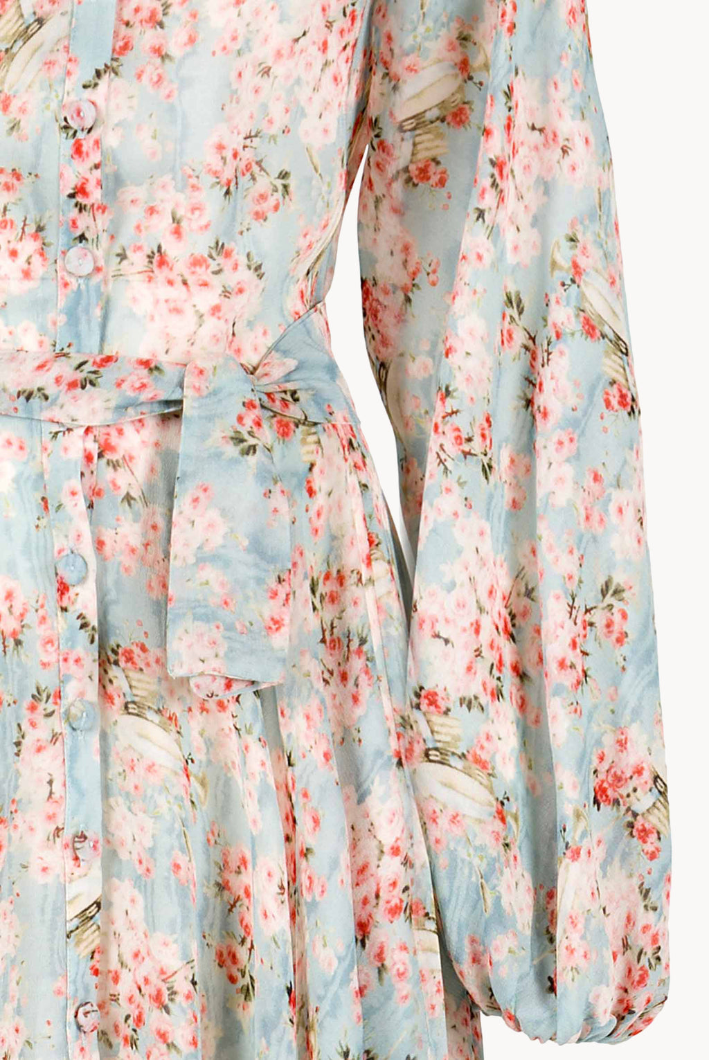Carlamaria Georgette Circle Of Roses Dress