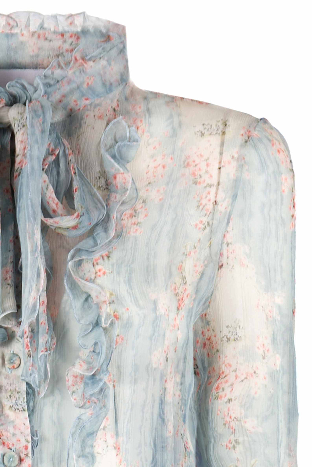 Camicia in chiffon crepon Circle Of Roses