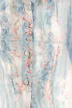 Camicia in chiffon crepon Circle Of Roses