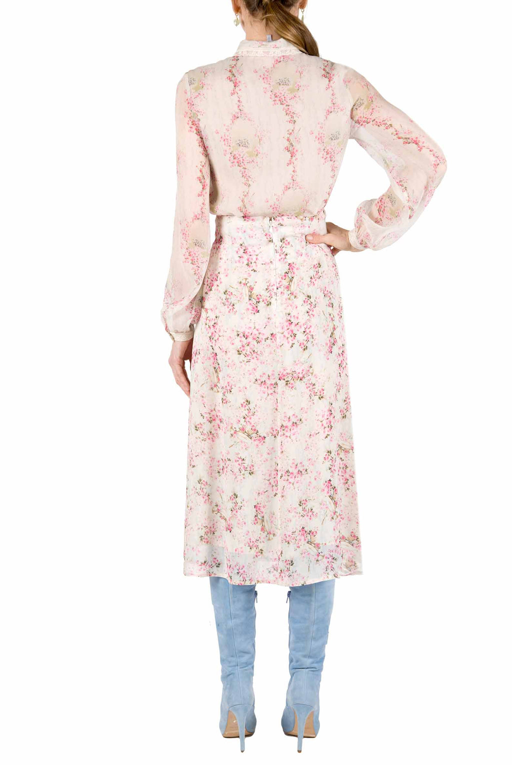 Camicia in chiffon Circle Of Roses