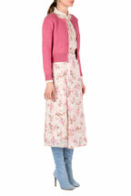 Cardigan a trecce con bottoni