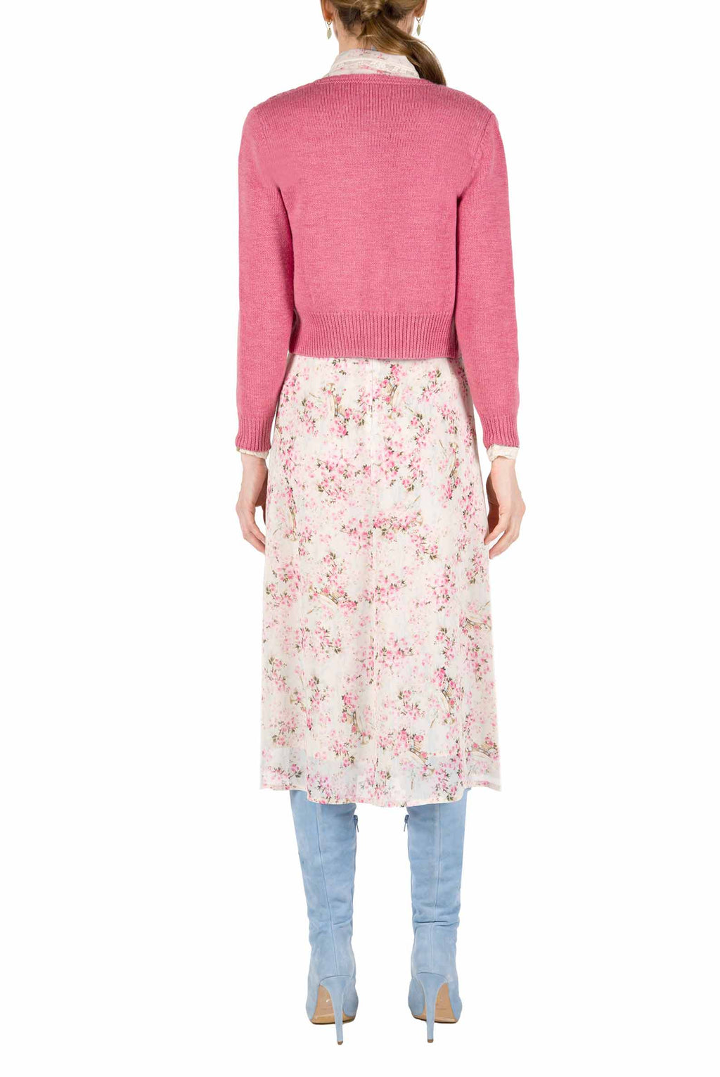 Cardigan a trecce con bottoni