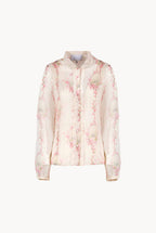 Circle Of Roses Chiffon Shirt