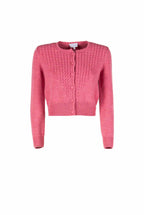 Cardigan a trecce con bottoni