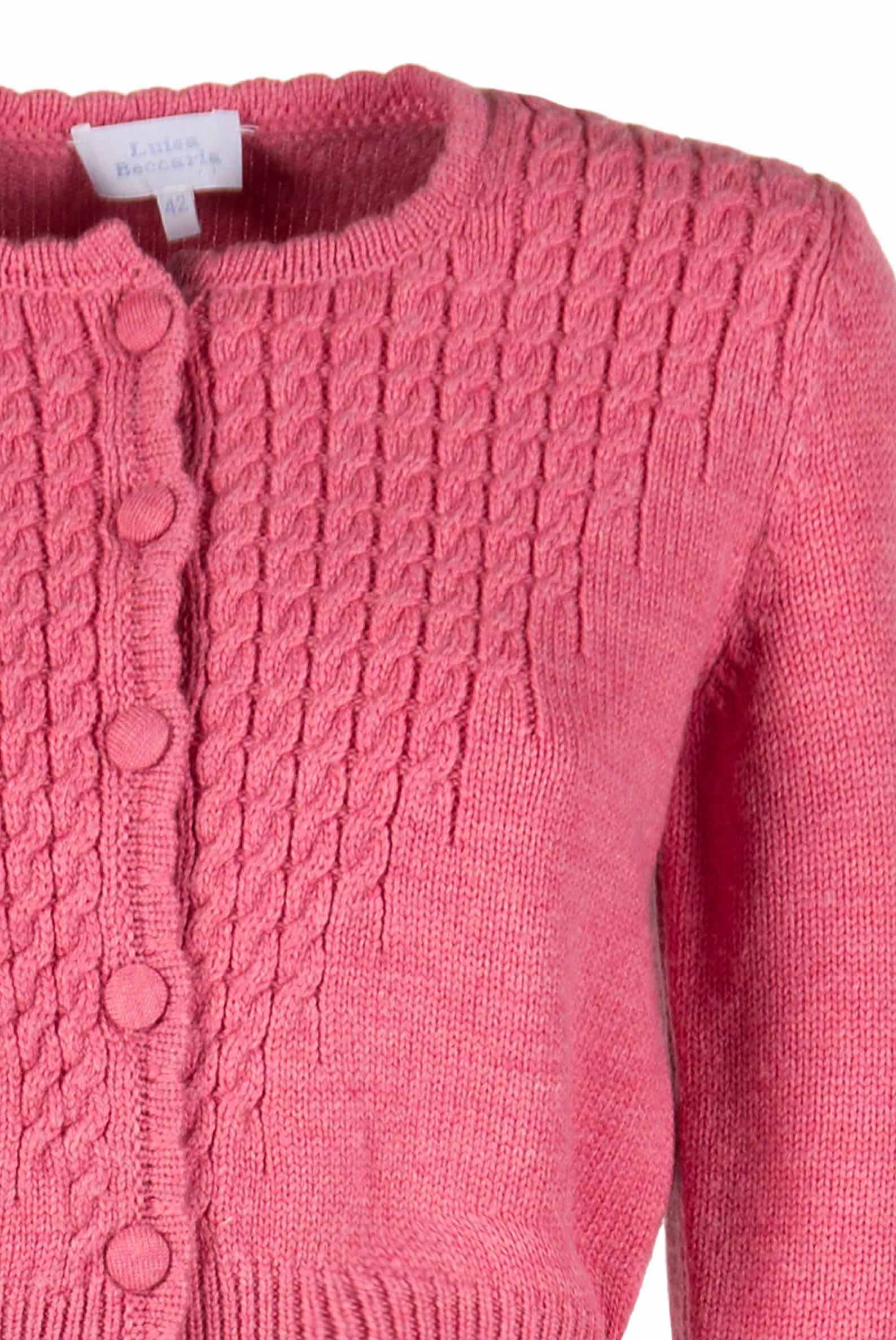 Cardigan a trecce con bottoni