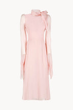 Pink Chiffon Crepon Dress