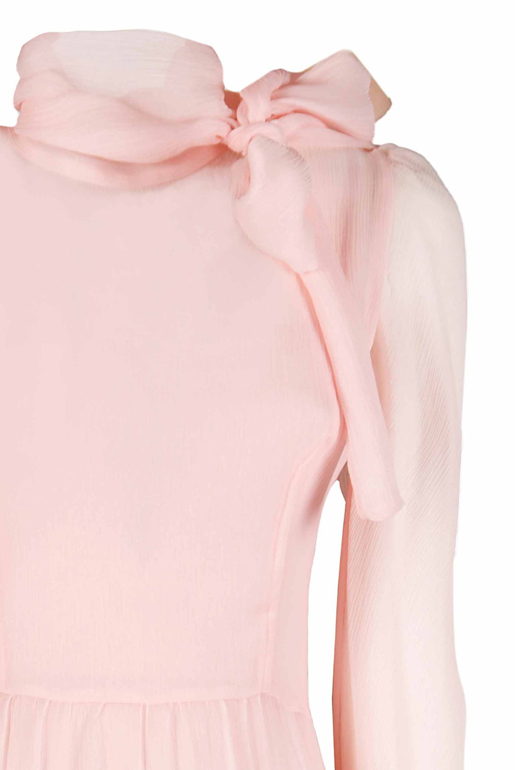 Abito in chiffon crepon rosa