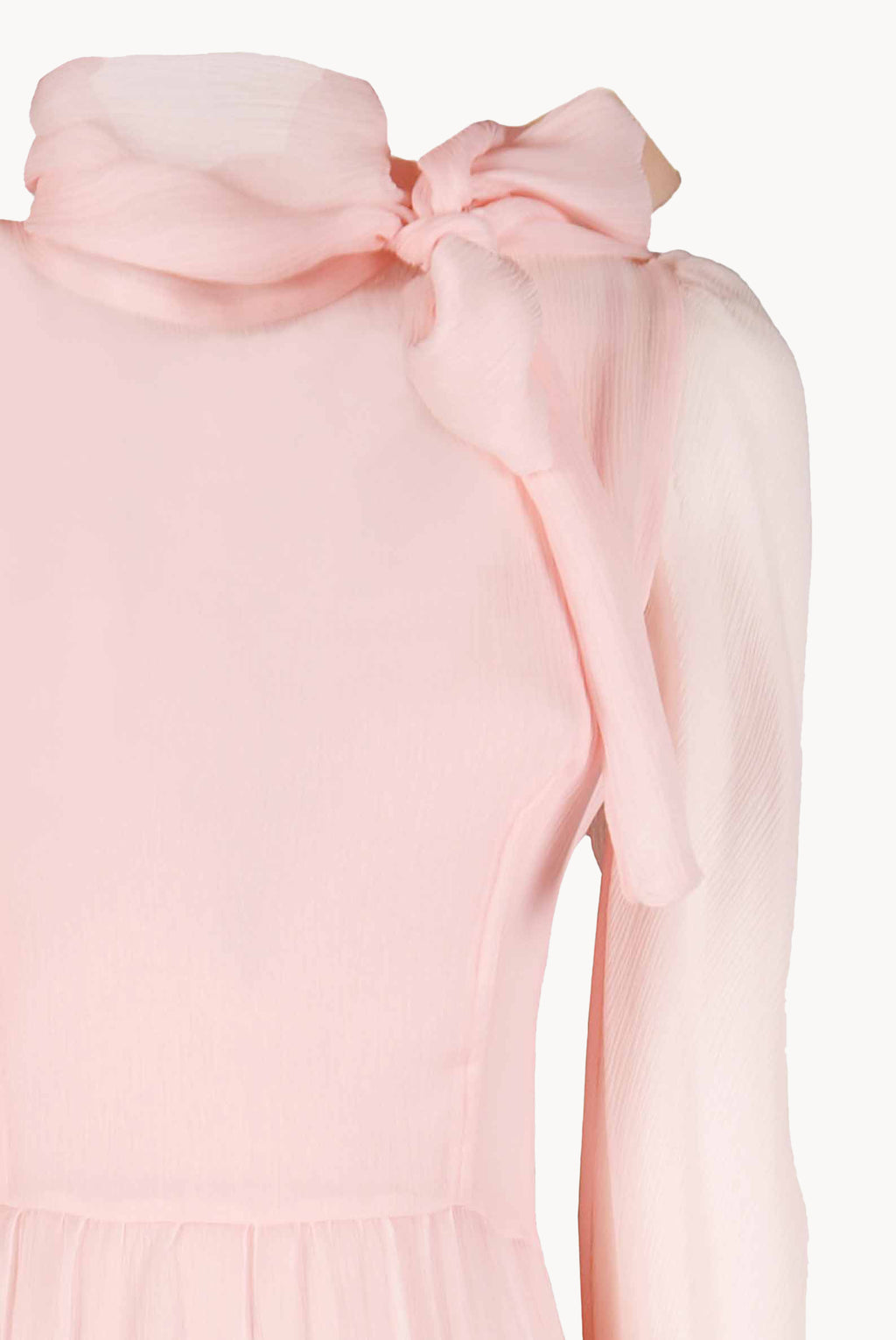 Pink Chiffon Crepon Dress