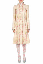 Cappotto in lana Circle Of Roses con lurex