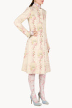 Cappotto in lana Circle Of Roses con lurex