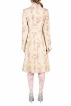 Cappotto in lana Circle Of Roses con lurex