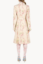 Cappotto in lana Circle Of Roses con lurex
