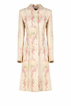 Cappotto in lana Circle Of Roses con lurex