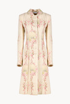 Cappotto in lana Circle Of Roses con lurex