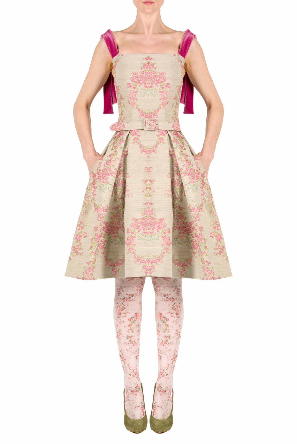 Brocade Mini Dress