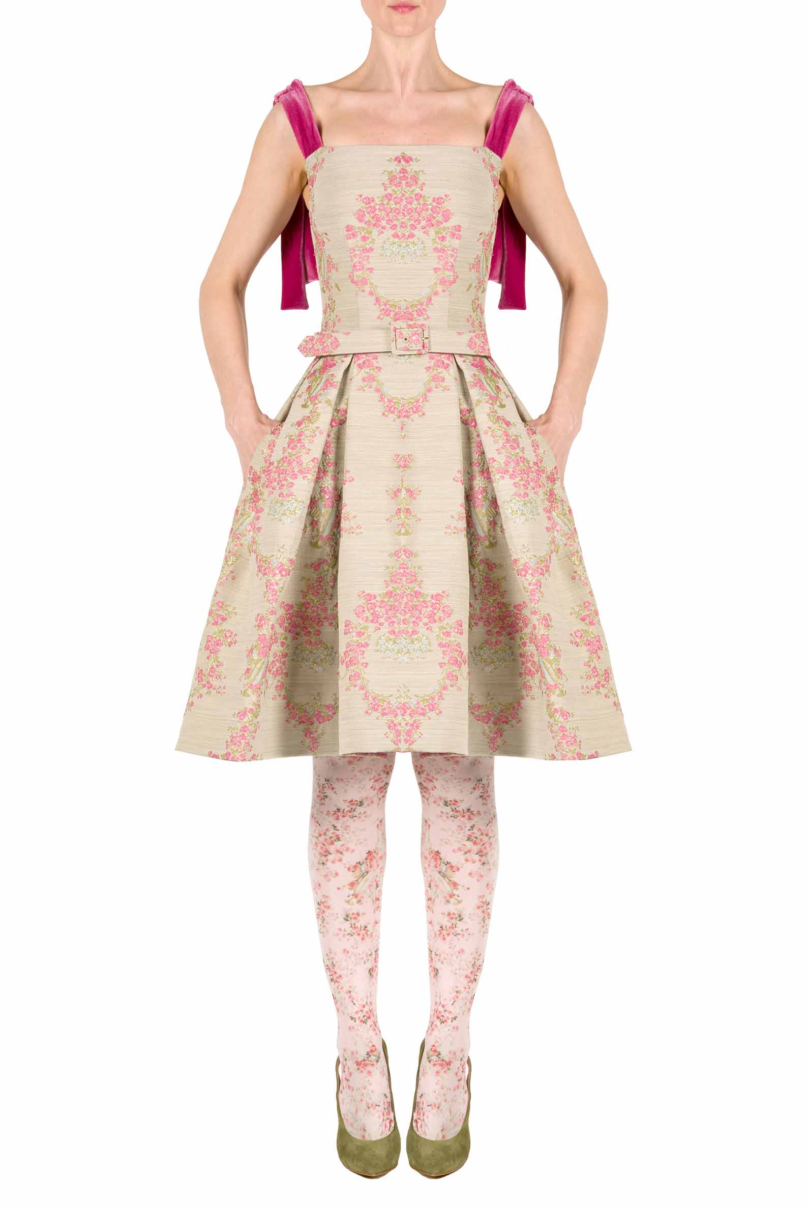 Mini abito in broccato
