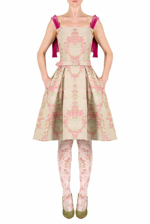 Brocade Mini Dress
