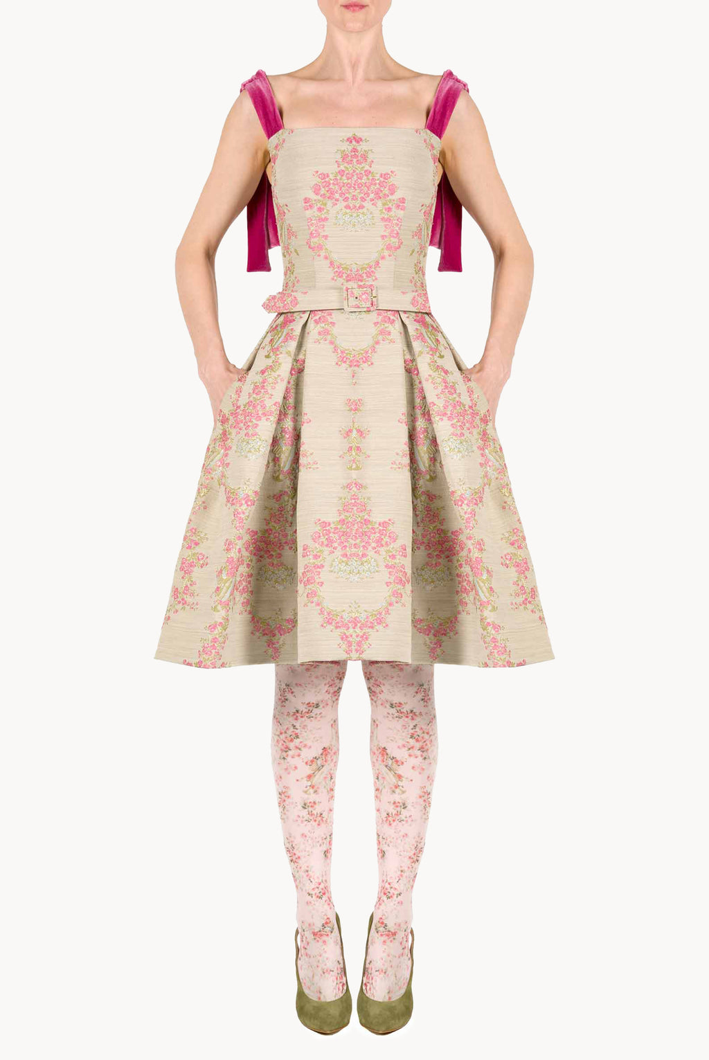 Brocade Mini Dress